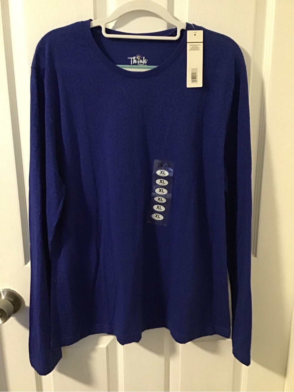 Women's Long Sleeve Crewneck Tee - Royal Blue